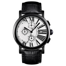 SKMEI 9196 Montres De Mode Dernières Hommes En Cuir Véritable Bande Japon Mouvement Montre De Sport